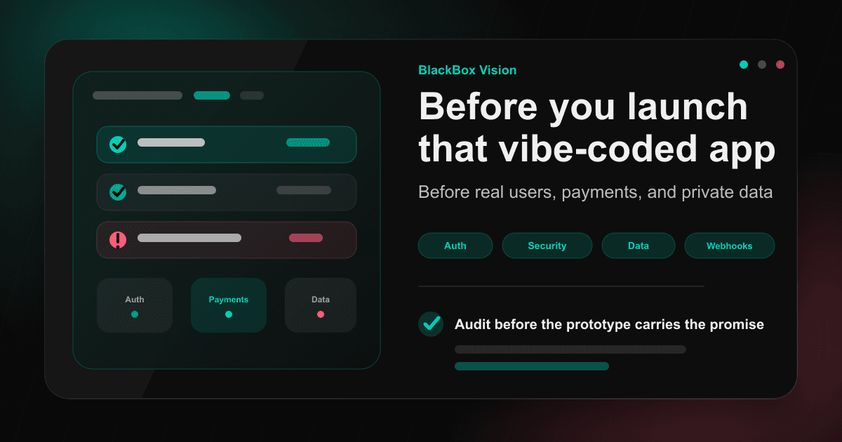 Before you launch that vibe-coded app